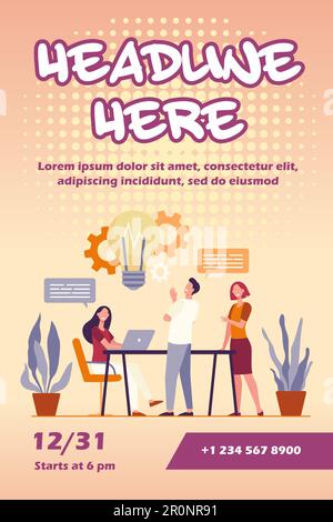 Colleagues sharing thoughts and ideas Stock Vector