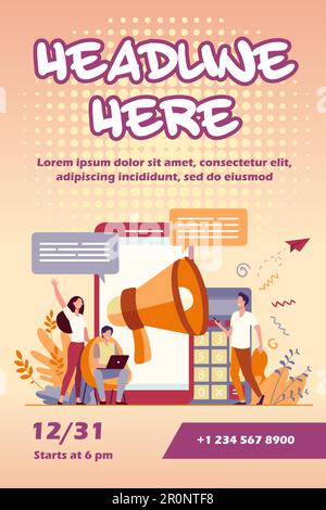 Bloggers advertising referrals Stock Vector