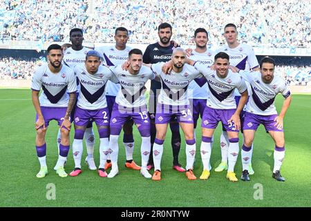 Naples, Italy. 7th May, 2023. the formation of Fiorentina during the Serie A match between SSC Napoli vs ACF Fiorentina at Diego Armando Maradona Stadium May 07, 2023 in Napols, italy (Credit Image: © Agostino Gemito/Pacific Press via ZUMA Press Wire) EDITORIAL USAGE ONLY! Not for Commercial USAGE! Stock Photo