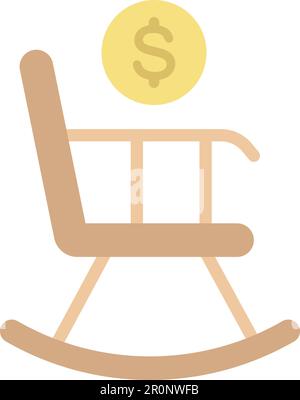 Retirement icon vector image. Suitable for mobile application web application and print media. Stock Vector