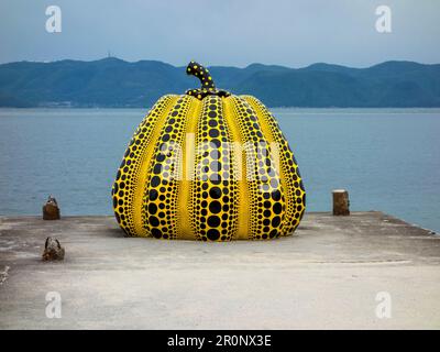 Yayoi Kusama pumpkin sculpture returns to Japan island after