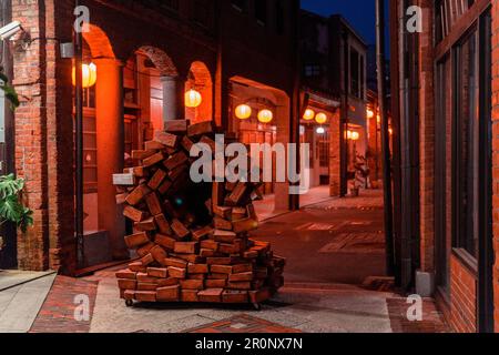 Bopiliao Historical Block in Ximendong (Taipei/Taiwan) Stock Photo