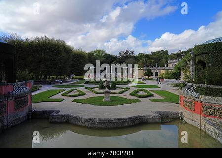 MIAMI, FL -16 FEB 2023- View of the Villa Vizcaya Museum and Gardens, the former estate of James Deering located in Coconut Grove on Biscayne Bay in M Stock Photo