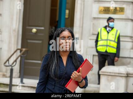 London,uk,09th,may,2023.Kemi Badenoch, Secretary of State for International Trade and President of the Board of Trade, Minister for Women seen leaving cabinet office credit Richard Lincoln/Alamy Live News Stock Photo