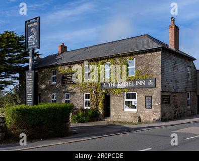 The Radjel Inn - public house - Boscaswell Terrace, Pendeen, Cornwall, England, UK Stock Photo