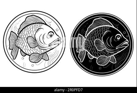 Fish line icon, outline vector sign, linear pictogram isolated on white.  logo illustration Stock Vector Image & Art - Alamy