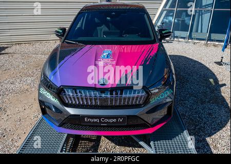 Riga, Latvia, April 28, 2023: New Hyundai Bayon premiere at a motor show,  model 2023 Stock Photo - Alamy