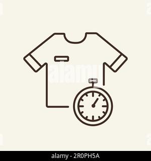Express laundry line icon Stock Vector