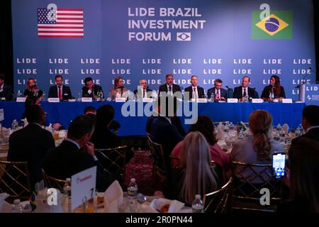Lide Brazil Investment Forum at the Harvard Club in New York City in the United States this Tuesday, 09. Credit: Brazil Photo Press/Alamy Live News Stock Photo