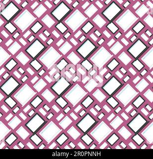 Vector stylish seamless pattern with notebook, smartphone and tablet in flat style. Cartoon design backdrop Stock Vector