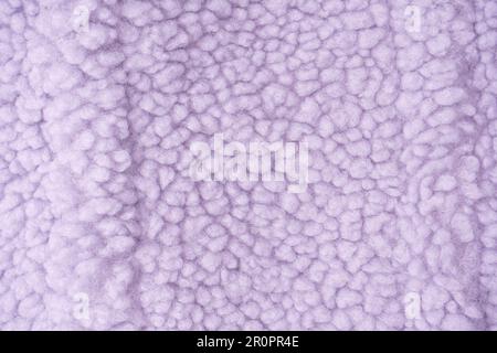 Purple fur texture as a background. Top view. Stock Photo
