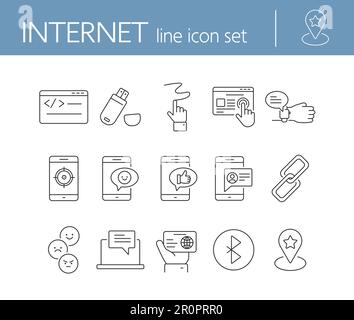 Internet icons Stock Vector