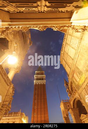 Campanile, Doge's Palace, Basilica di San Marco, Venice, Italy Stock Photo