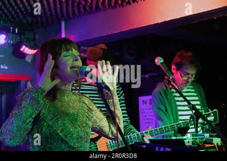 Indie band Silver Biplanes on stage at the Hope & Anchor pub, Islington, London, 03/03/2023. Stock Photo