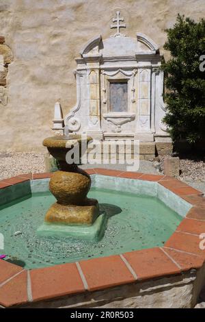 Carmel Mission in Carmel in California. This is one of the original missions set up in California Stock Photo