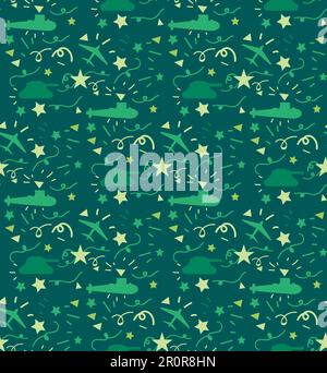 Background of the patriots day. Military ornament. Victory Day Seamless Pattern. Vector Stock Vector