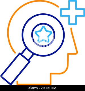 Personnel selection linear vector icon isolated on white. Staff hiring conceptual outline pictogram Stock Vector