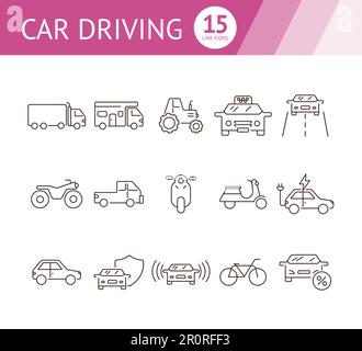 electric truck icon, linear design Stock Vector Image & Art - Alamy