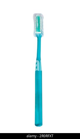 Blue tooth brush isolated on a white background Stock Photo