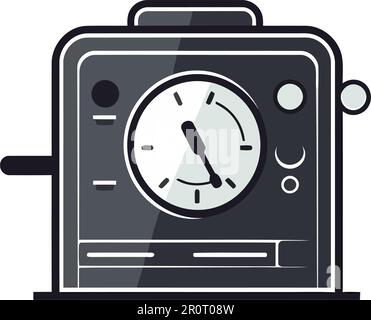 voltage regulator equipment icon Stock Vector