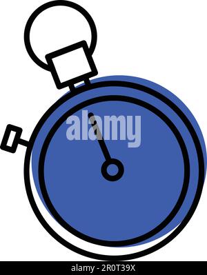 chronometer time clock isolated icon Stock Vector Image & Art - Alamy