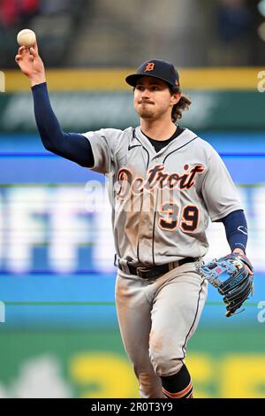 Detroit Tigers shortstop Zach McKinstry throws out San Francisco Giants  designated hitter Wilmer Flores at first during the first inning of a  baseball game, Monday, July 24, 2023, in Detroit. (AP Photo/Carlos