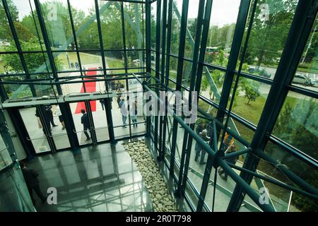 Bucharest, Romania. 9th May, 2023: Inauguration of the European Cybersecurity Competence Centre (ECCC) new headquarters in CAMPUS Center building of the Polytechnic University of Bucharest. Credit: Lucian Alecu/Alamy Live News Stock Photo