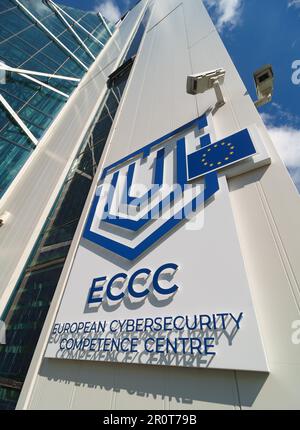 Bucharest, Romania. 9th May, 2023: Inauguration of the European Cybersecurity Competence Centre (ECCC) new headquarters in CAMPUS Center building of the Polytechnic University of Bucharest. Credit: Lucian Alecu/Alamy Live News Stock Photo