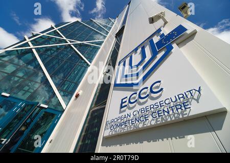 Bucharest, Romania. 9th May, 2023: Inauguration of the European Cybersecurity Competence Centre (ECCC) new headquarters in CAMPUS Center building of the Polytechnic University of Bucharest. Credit: Lucian Alecu/Alamy Live News Stock Photo