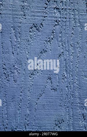 close of of blue purple painted wood grain Stock Photo