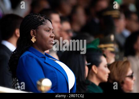 Bogota, Colombia. 09th May, 2023. Colombian vice-president Francia Marquez seen during the ceremony of the new Colombian Police Director William Rene Salamanca at the General Santander Police Academy in Bogota, Colombia. May 9, 2023. Photo by: Chepa Beltran/Long Visual Press Credit: Long Visual Press/Alamy Live News Stock Photo