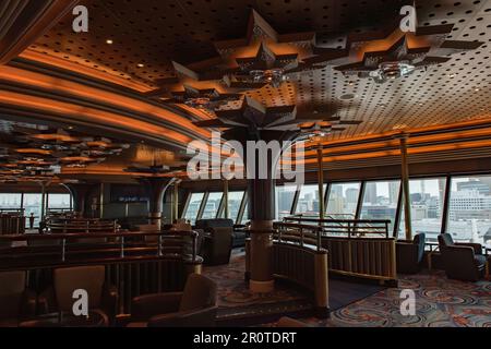 Yokohama, Japan  July 16, 2016 - Interior of the Skywalkers Nightclub during the day on the Diamond Princess Cruise ship. Stock Photo