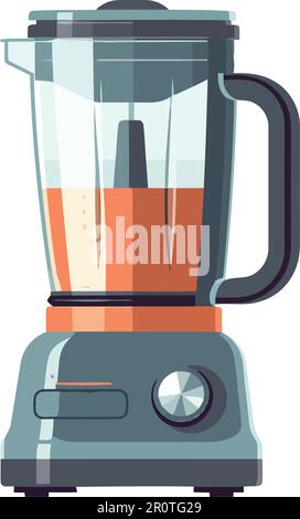 Fresh fruit juice in modern electric juicer Stock Vector