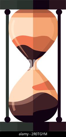 Time flows like sand in an hourglass Stock Vector Image & Art - Alamy