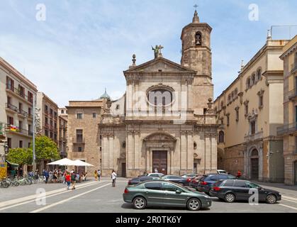 Barcelona, Spain - June 08 2018: The Basilica of Our Lady of Mercy (Catalan: Basílica de la Mercè, Spanish: Basílica de la Merced) is a Baroque-style Stock Photo