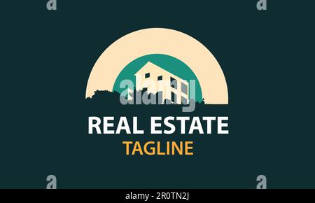 real estate logo design. real estate logos. building logo designs. real estate vector logo templates. logos for the property. abstract house logos. home o Stock Vector