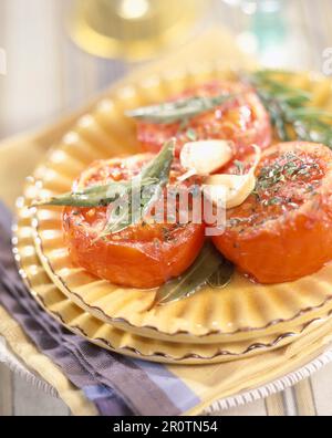 Provençal-style tomatoes Stock Photo
