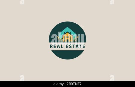 Creative real estate logo design. Stock Vector