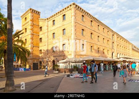Barcelona, Spain - June 08 2018: The History Museum of Catalonia (Catalan: Museu d'Història de Catalunya), is a museum in a 19th-century, waterside wa Stock Photo