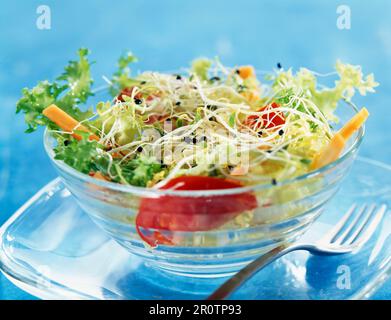 Different types of sprouts salad Stock Photo