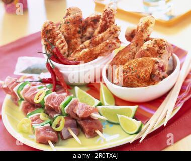 Poultry for grilling Stock Photo