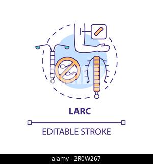 LARC concept icon Stock Vector