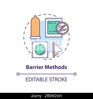 Barrier methods concept icon Stock Vector
