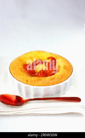 A mini tomato cake with jasmin flowers Stock Photo