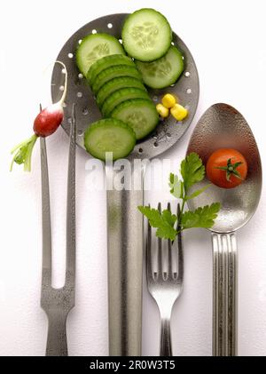 Composition with cooking implements Stock Photo