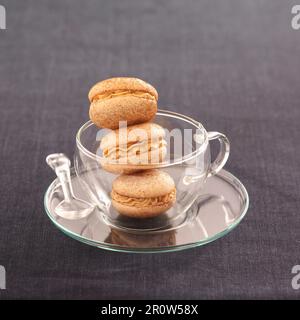 Coffee macaroons Stock Photo
