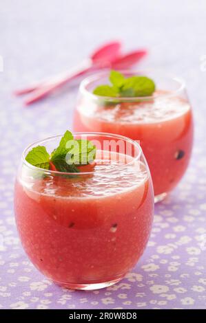 Watermelon gaspacho Stock Photo