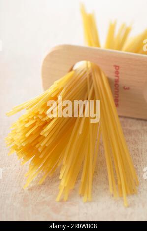 Spaghetti measure Stock Photo