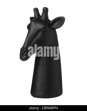 Decorative figure of giraffe on white background Stock Photo
