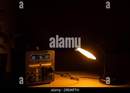 portable charging station charges gadgets Stock Photo
